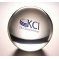 Acrylic Sphere Paperweight w/ Flat Bottom